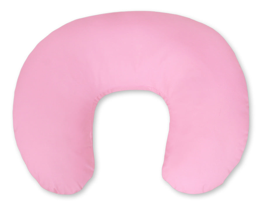 Breastfeeding Pillow Nursing Croissant Pillow, removable, Hands-Free Feeding- pink