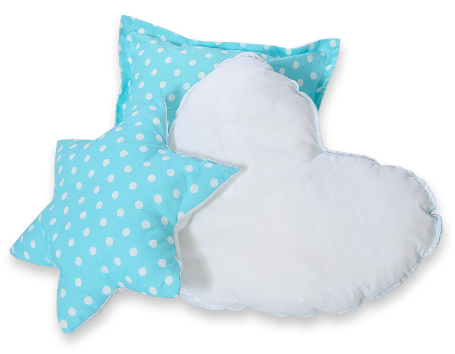 3pcs pillow set - Bright dots on beige