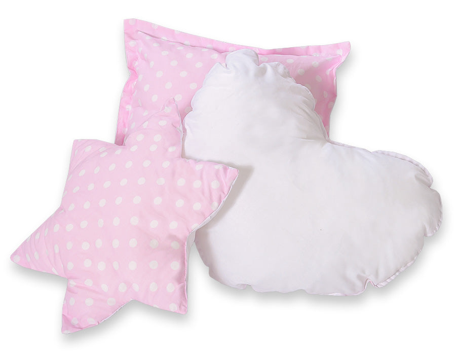 3pcs pillow set - Bright dots on beige
