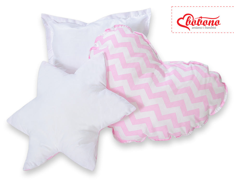 3pcs pillow set - Bright dots on beige
