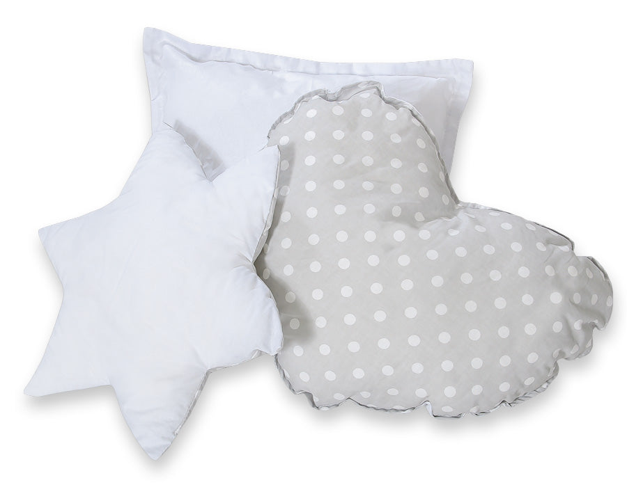3pcs pillow set - Bright dots on beige