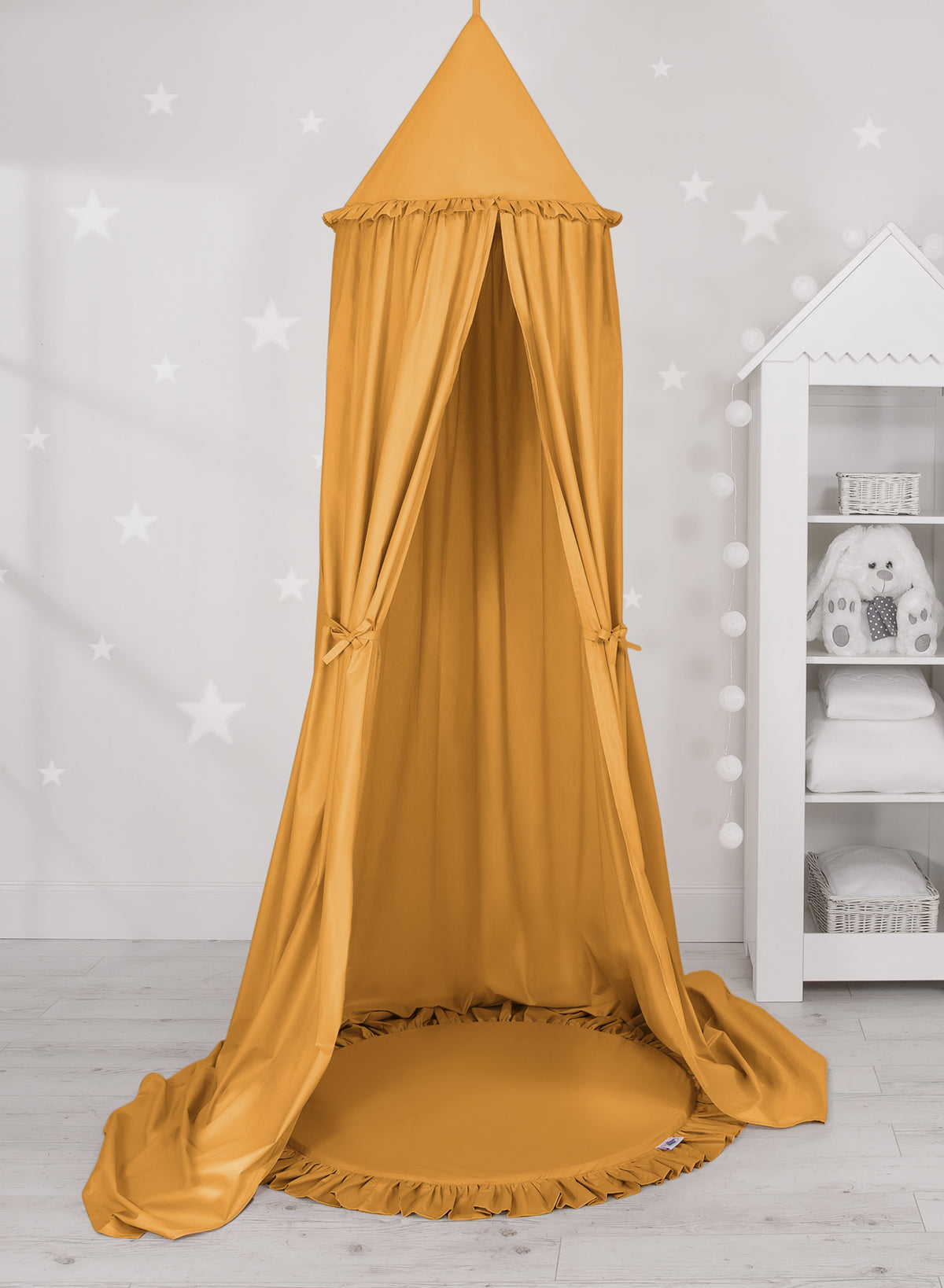 Floor play mat - honey yellow