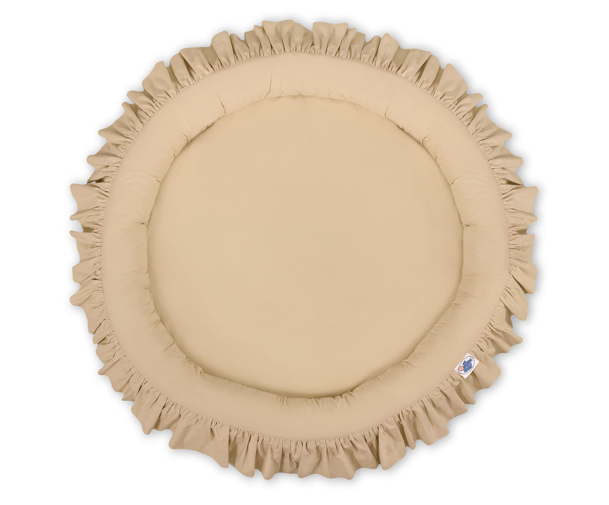 Nest with flounce - beige