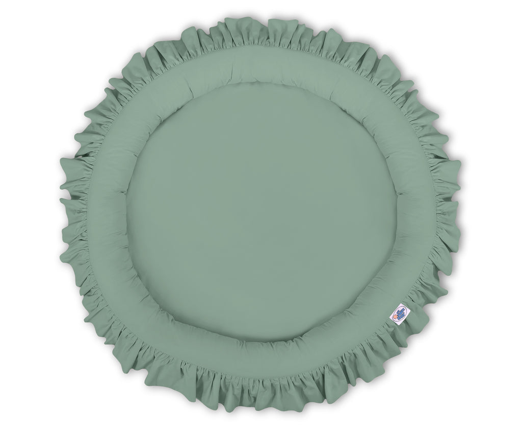 Nest with flounce - pastel green