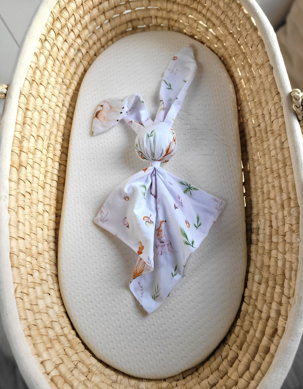Soft cosy cuddly bunny blanket in cotton - Forest softness