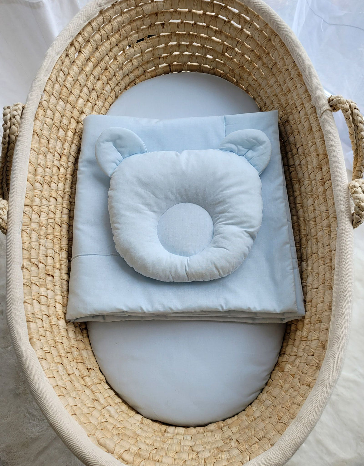 Blanket with pillow - 2pcs set - blue