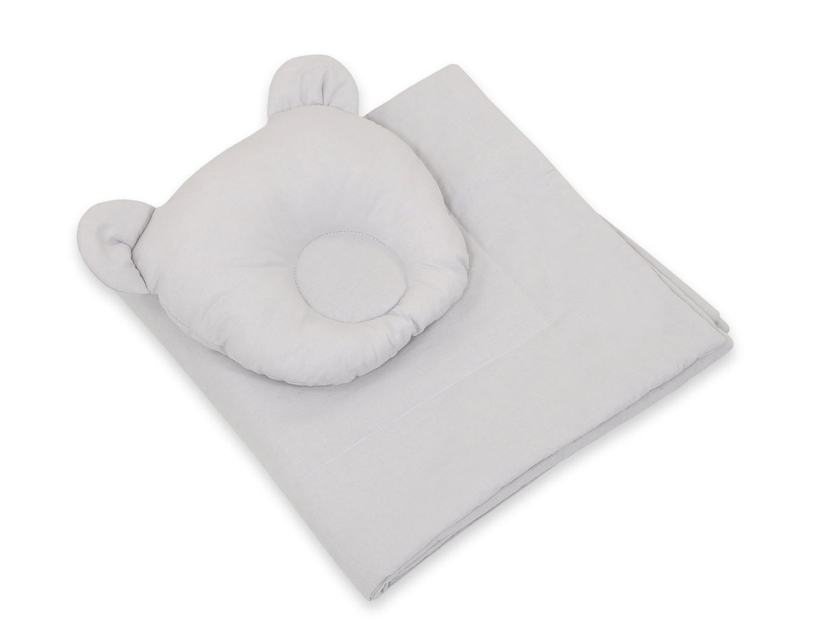 Blanket with pillow - 2pcs set - gray