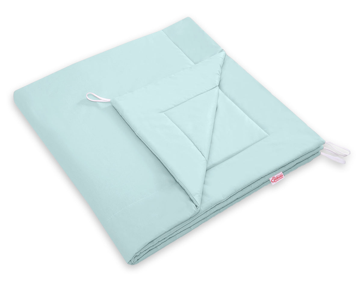 Teepee tent for kids +play mat + decorative feathers  - mint
