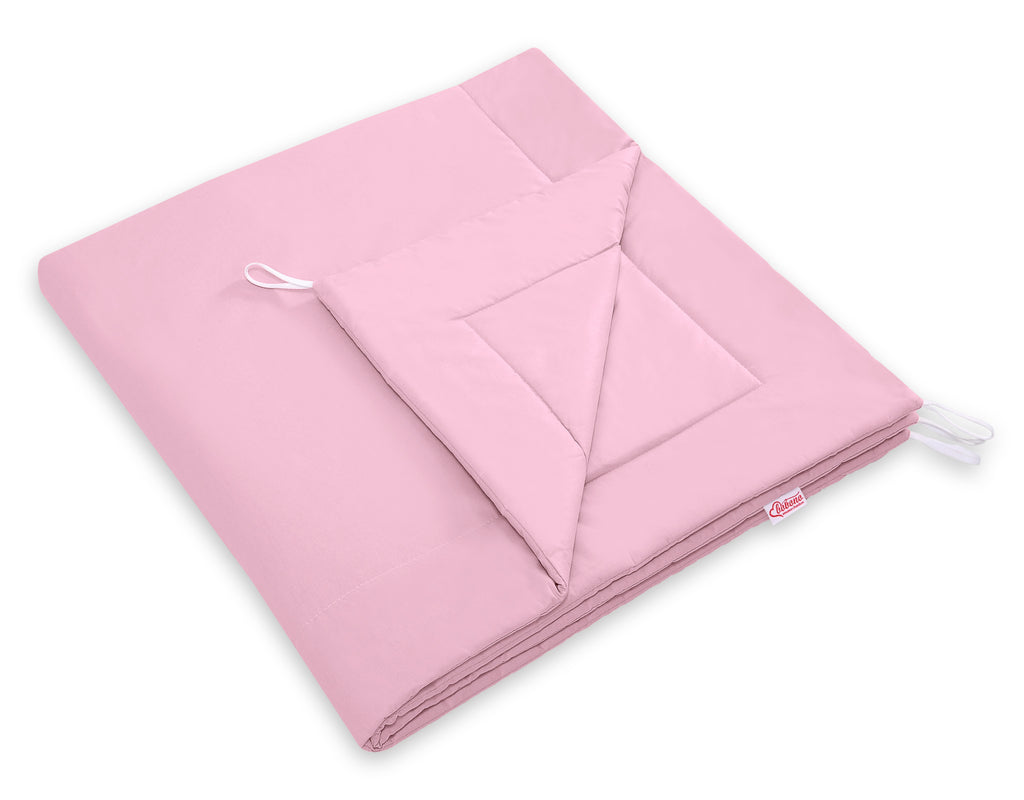 Teepee tent for kids +play mat + decorative feathers - pink