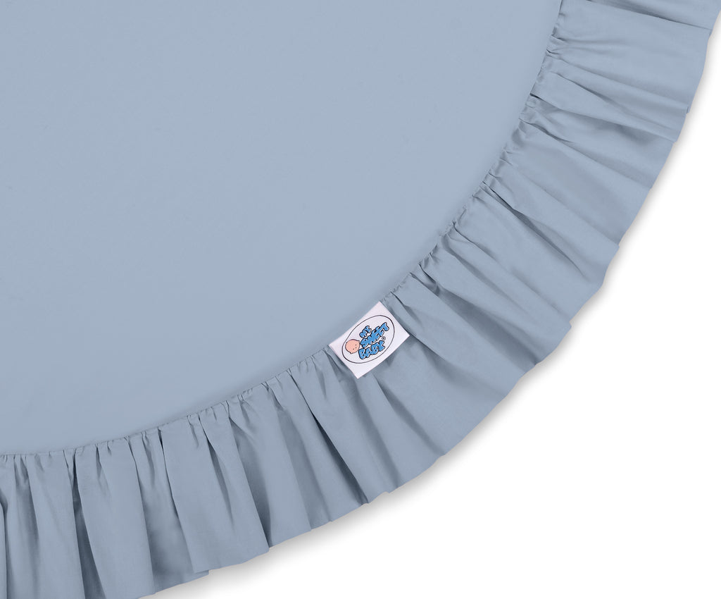 Floor play mat - pastel blue