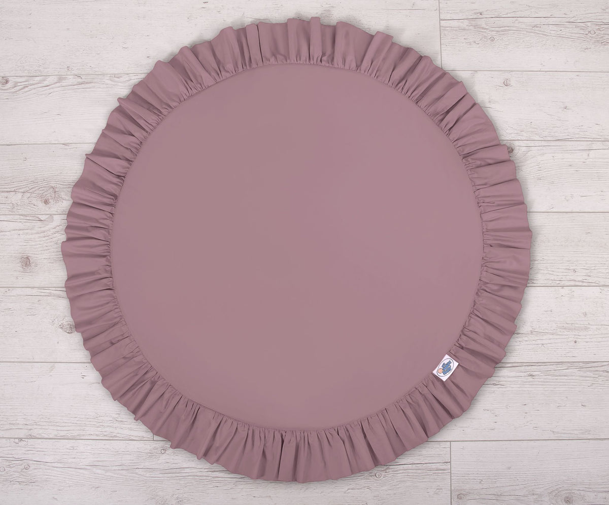 Set: Hanging baldachin for children's room cotton + Floor play mat- pastel violet