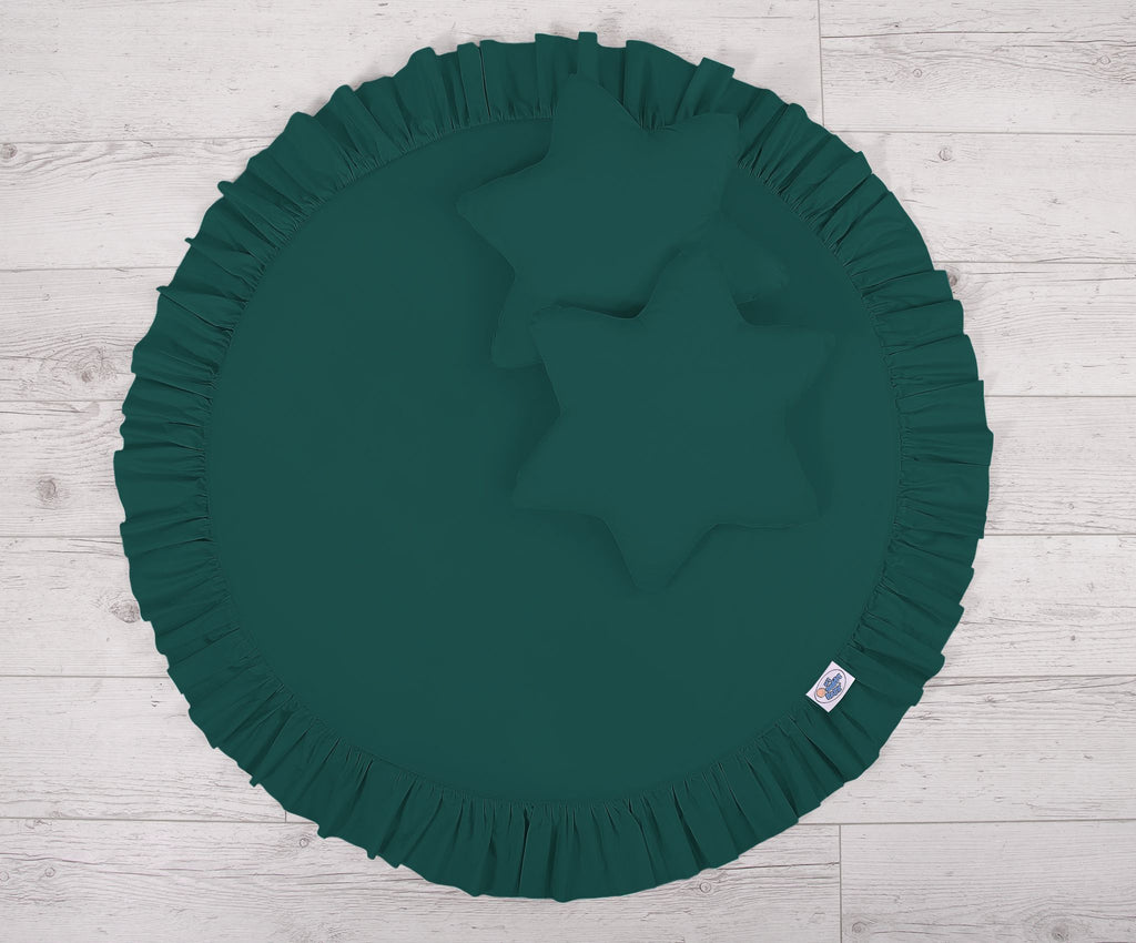 Floor play mat - bottle green