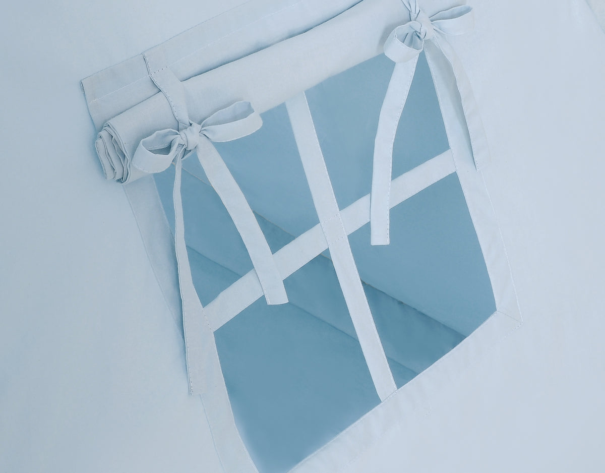 Teepee tent for kids +play mat + decorative feathers - blue