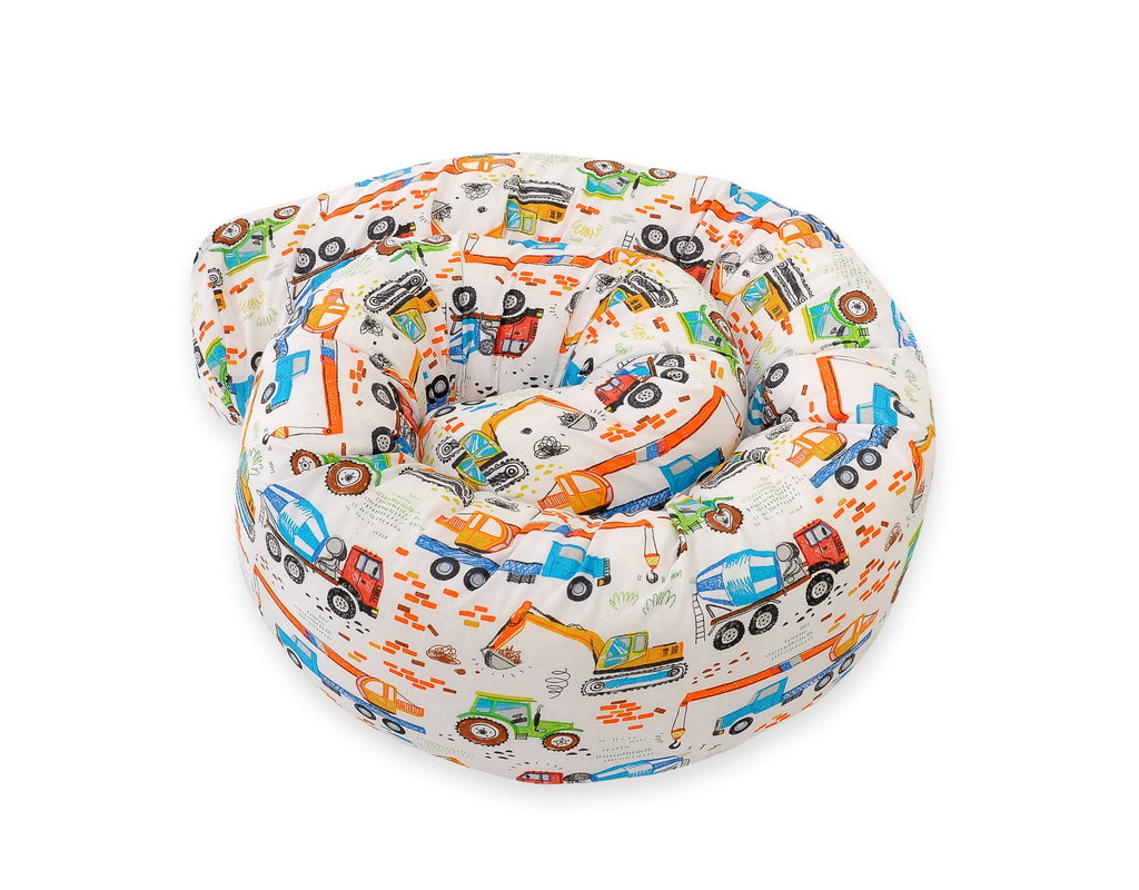 Roller bumper for baby bed - construction site