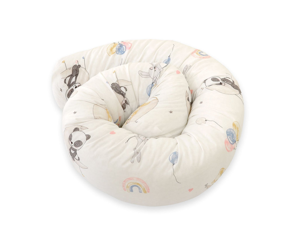 Roller bumper for baby bed - balloons