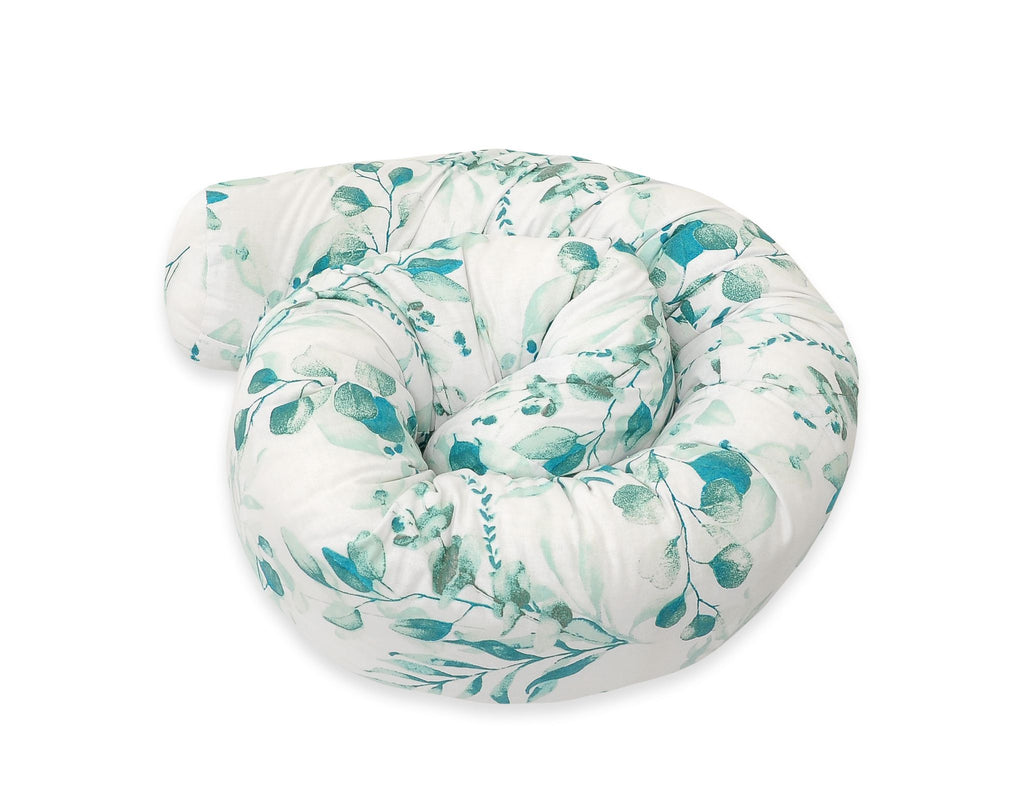 Roller bumper for baby bed -  eucaliptus mint