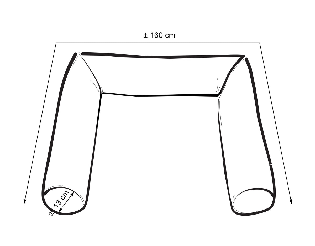 Roller bumper for baby bed - meadow