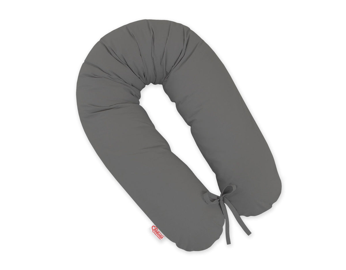 Pregnancy pillow- Longer, removable pillowcase - Anthracite