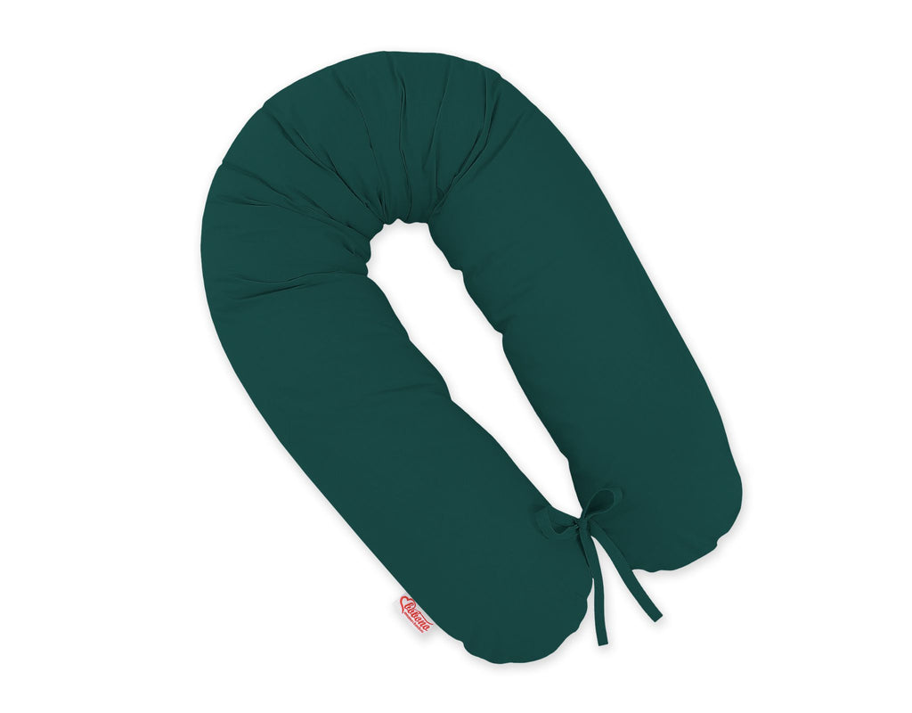 Pregnancy pillow- Longer, removable pillowcase - Bottle green