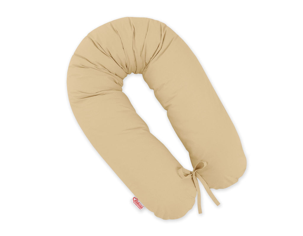 Pregnancy pillow- Longer, removable pillowcase - Beige