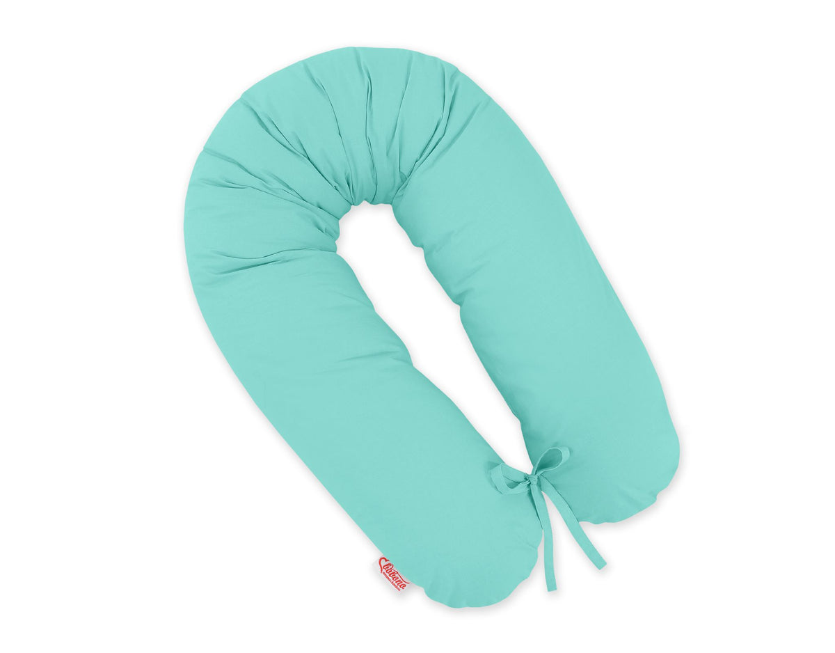 Pregnancy pillow- Longer, removable pillowcase - mint