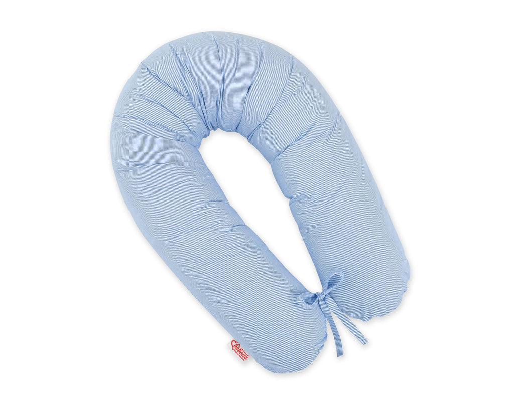 Pregnancy pillow- Longer, removable pillowcase - Blue strips