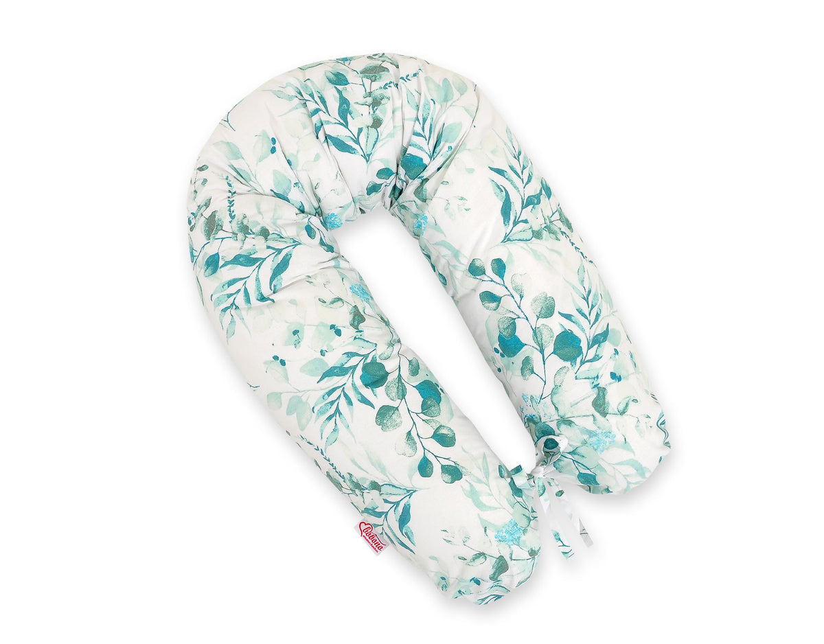 Pregnancy pillow- Longer, removable pillowcase - Eucaliptus mint