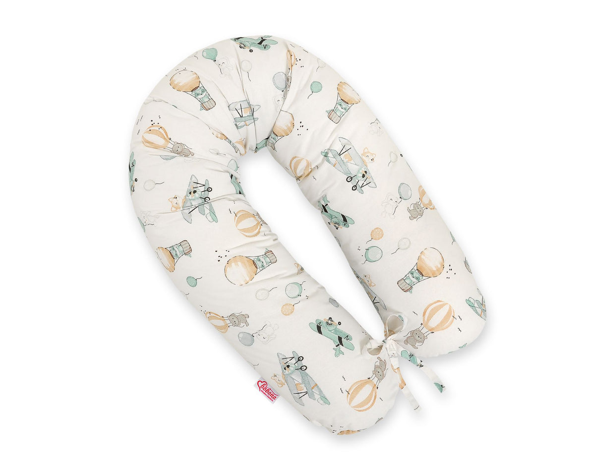 Pregnancy pillow- Longer, removable pillowcase - Sky adventure