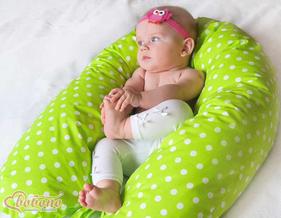 Pregnancy pillow- Longer, removable pillowcase - Green
