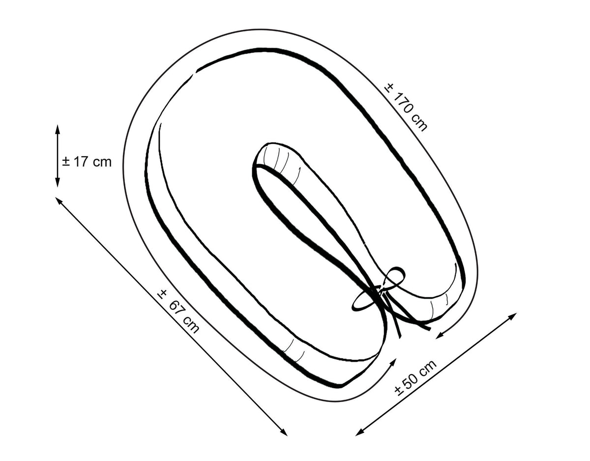 Pregnancy pillow- Longer, removable pillowcase - Black stars