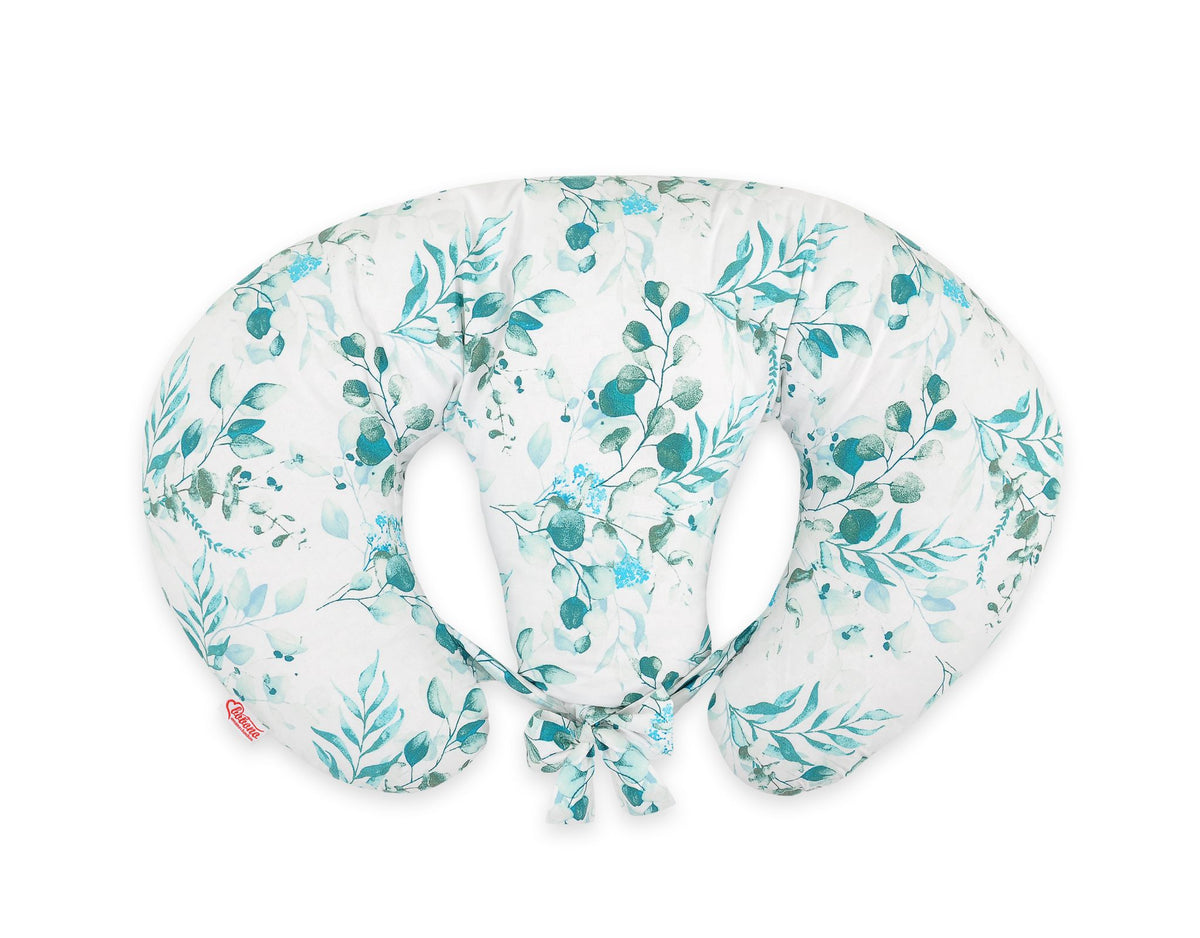 Twin Nursing Pillow – Eucaliptus mint (Removable, Hands-Free Feeding)