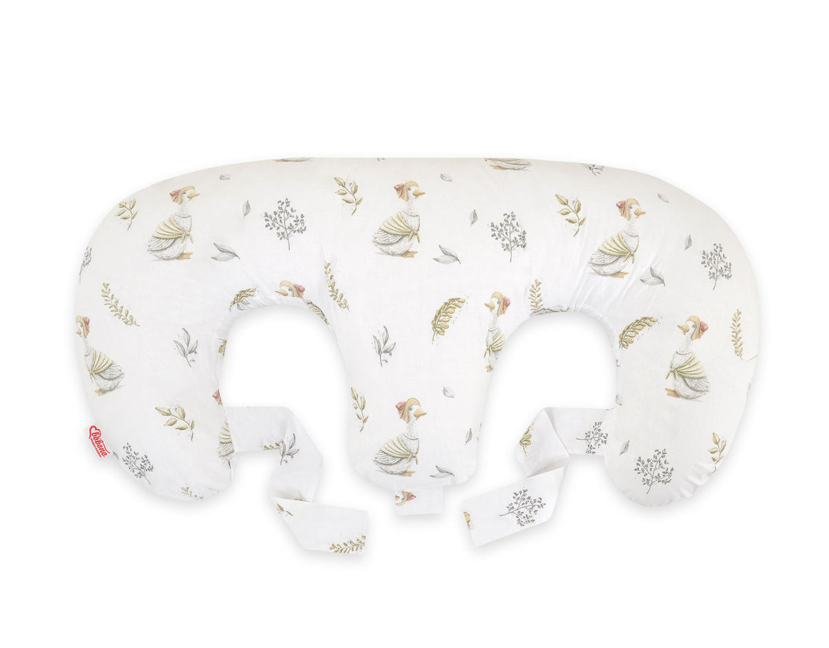 Twin Nursing Pillow – Gooses (Removable, Hands-Free Feeding)