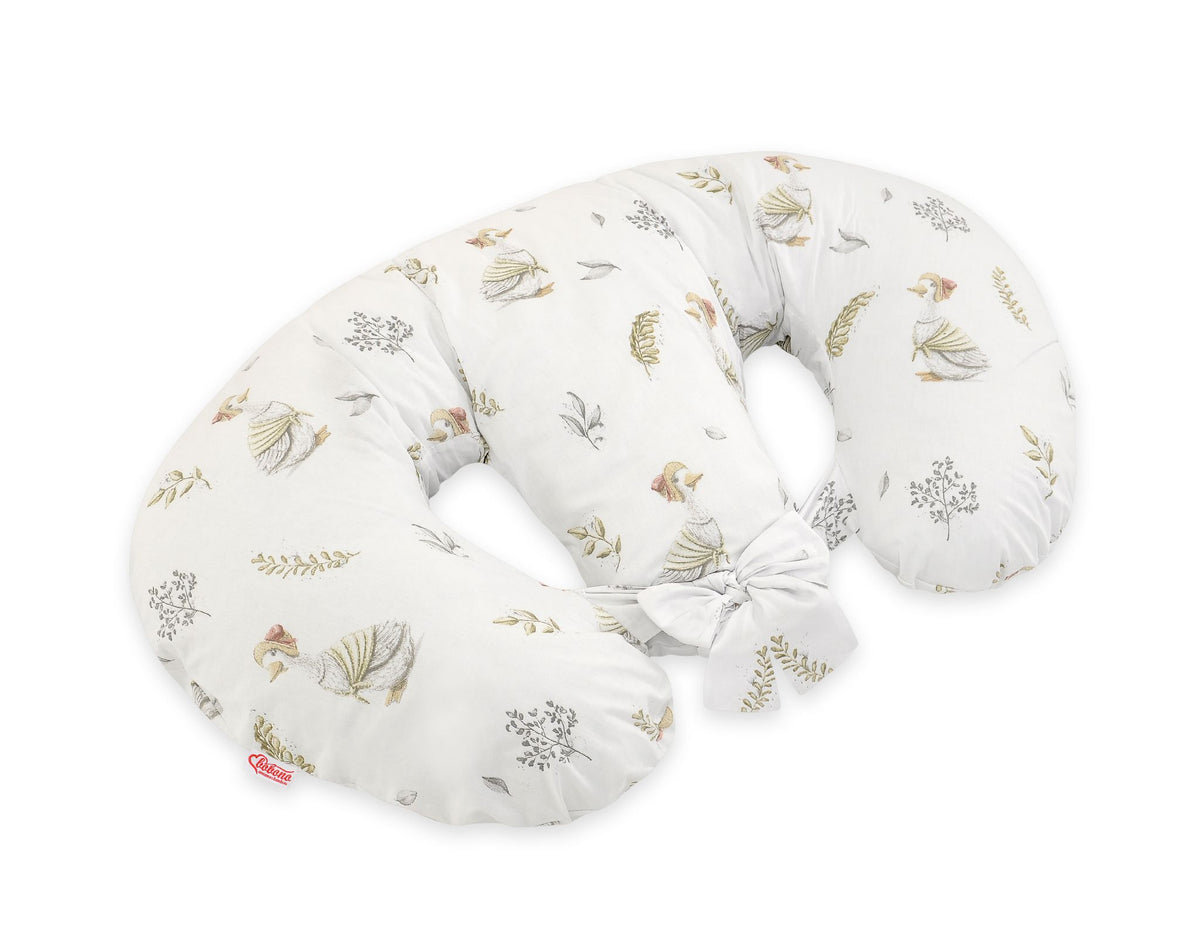 Twin Nursing Pillow – Gooses (Removable, Hands-Free Feeding)