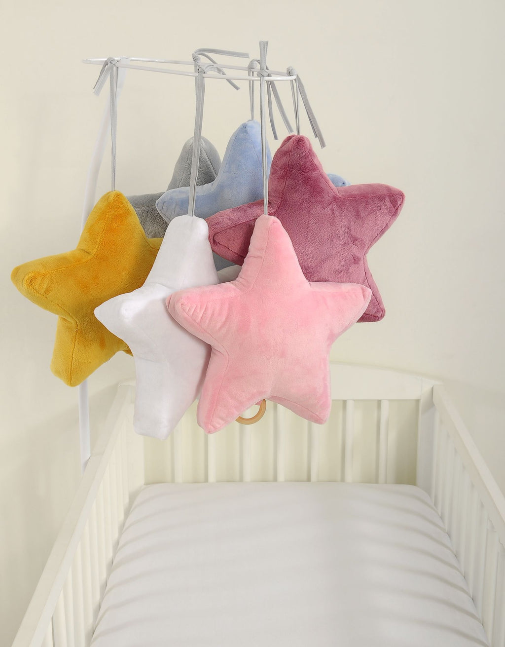 Baby music box star - white