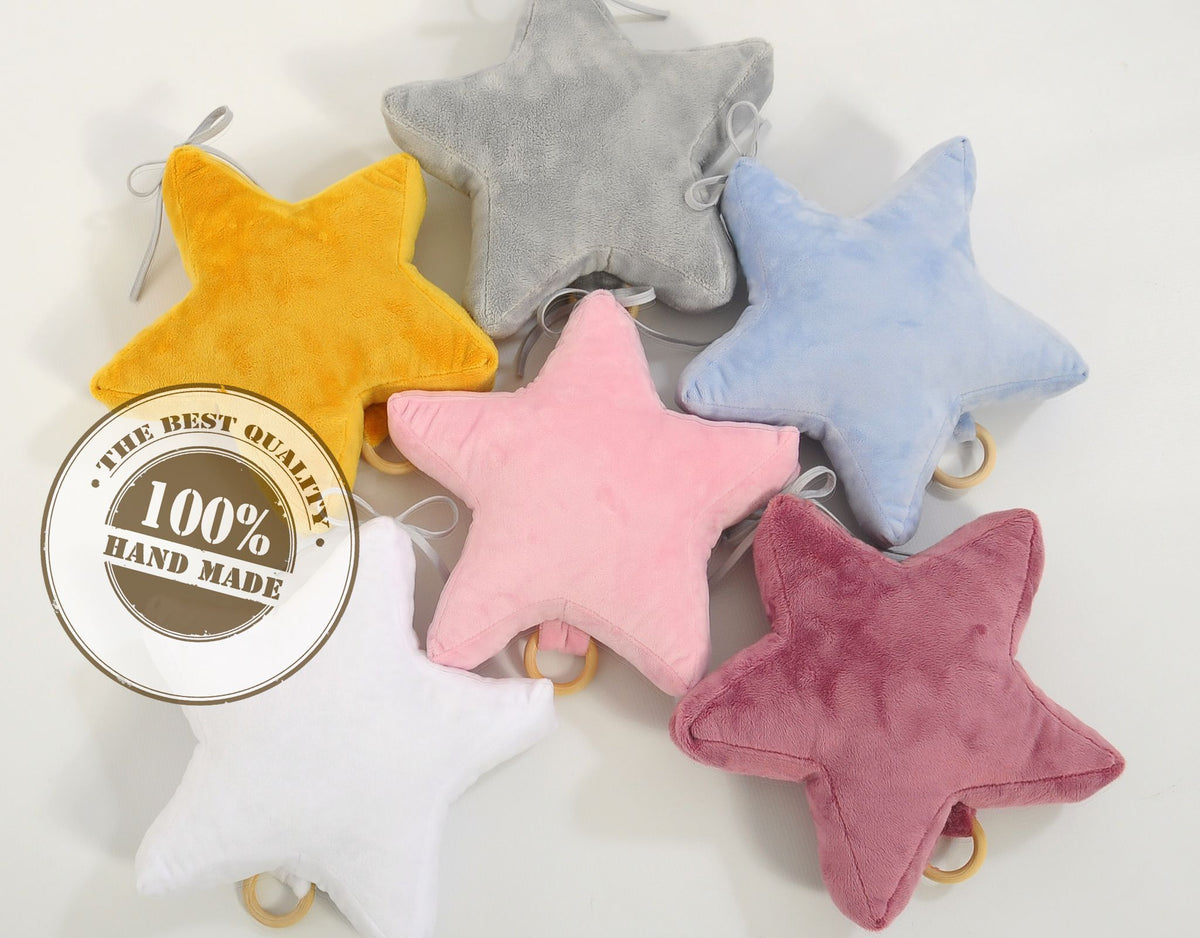 Baby music box star - white