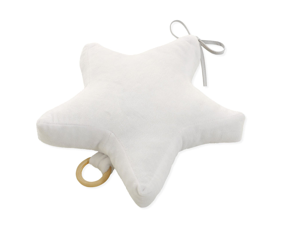 Baby music box star - white