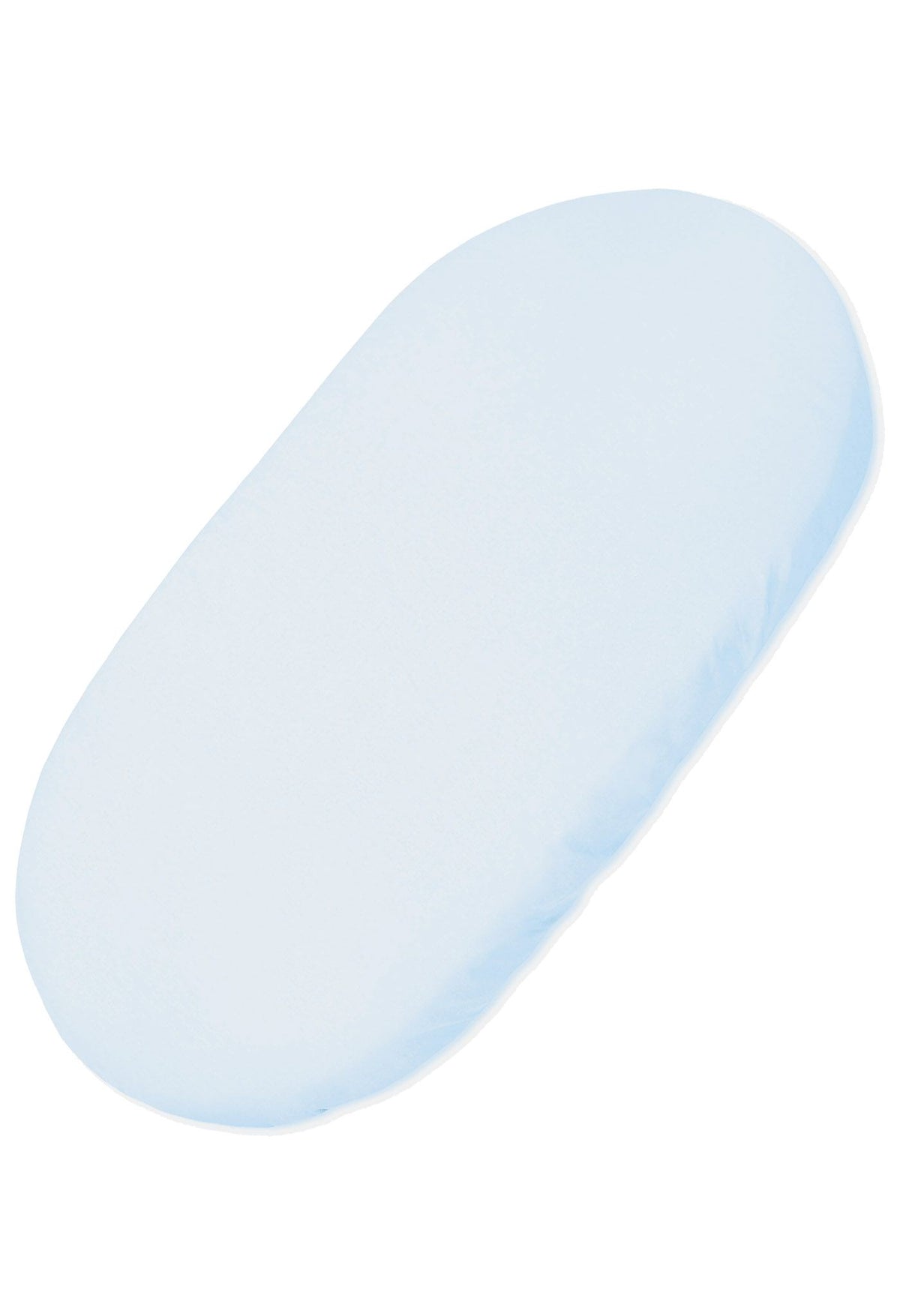 Sheet made of cotton for moses basket mattress 75x35 cm - blue