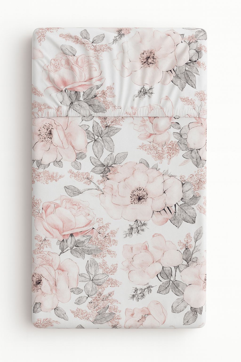 Sheet made of cotton 120x60cm - sepia roses