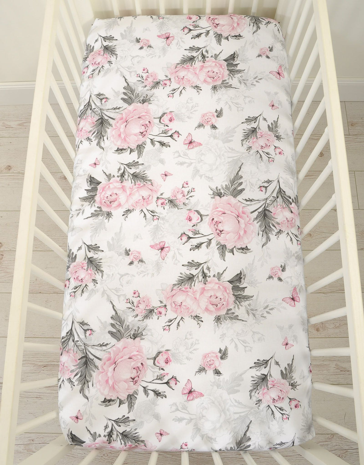 Sheet made of cotton 120x60cm - romantic peonies