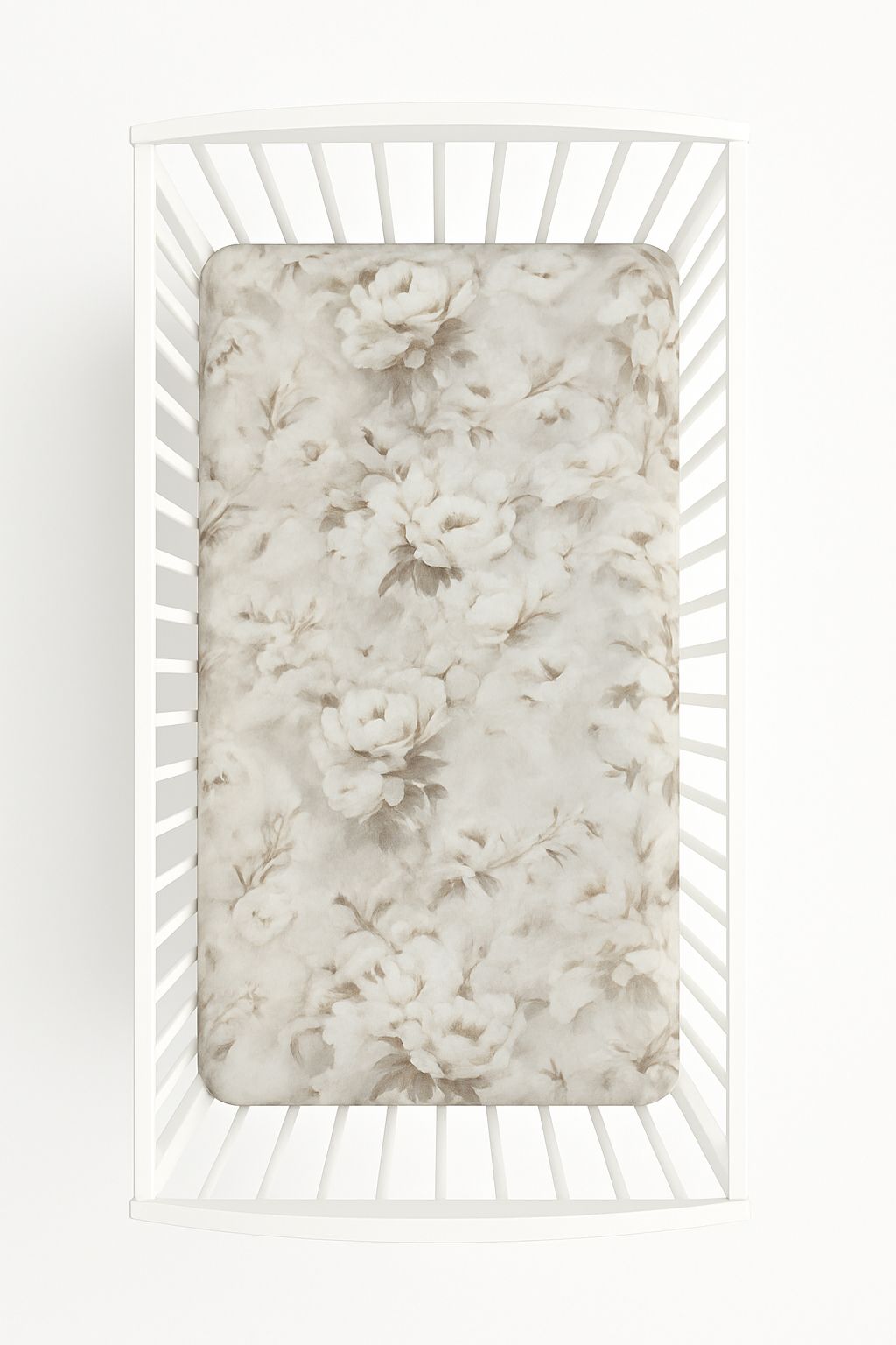 Sheet made of cotton 120x60cm - peonies beige