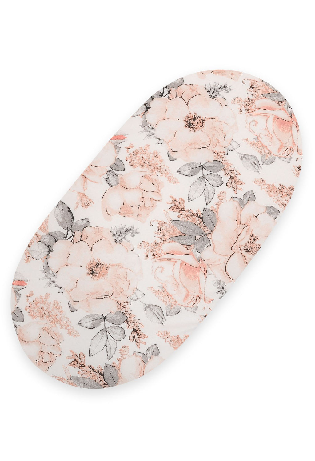 Sheet made of cotton for moses basket mattress 75x35 cm - Sepia roses