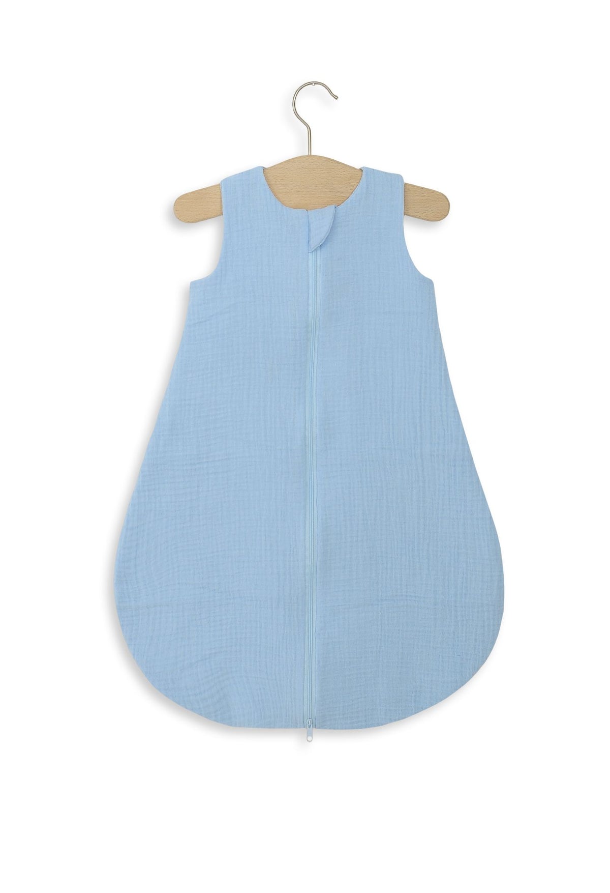 Muslin baby sleeping bag 0-6 months S for summer TOG 1.0 - blue