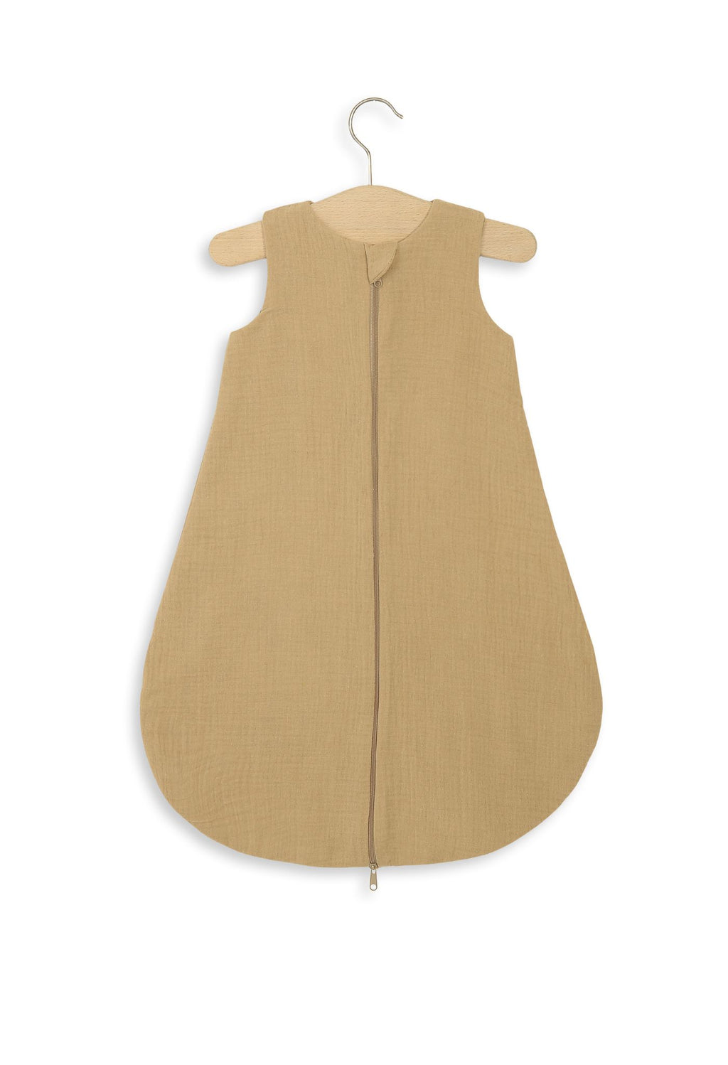 Muslin baby sleeping bag 0-6 months S for summer TOG 1.0 - camel
