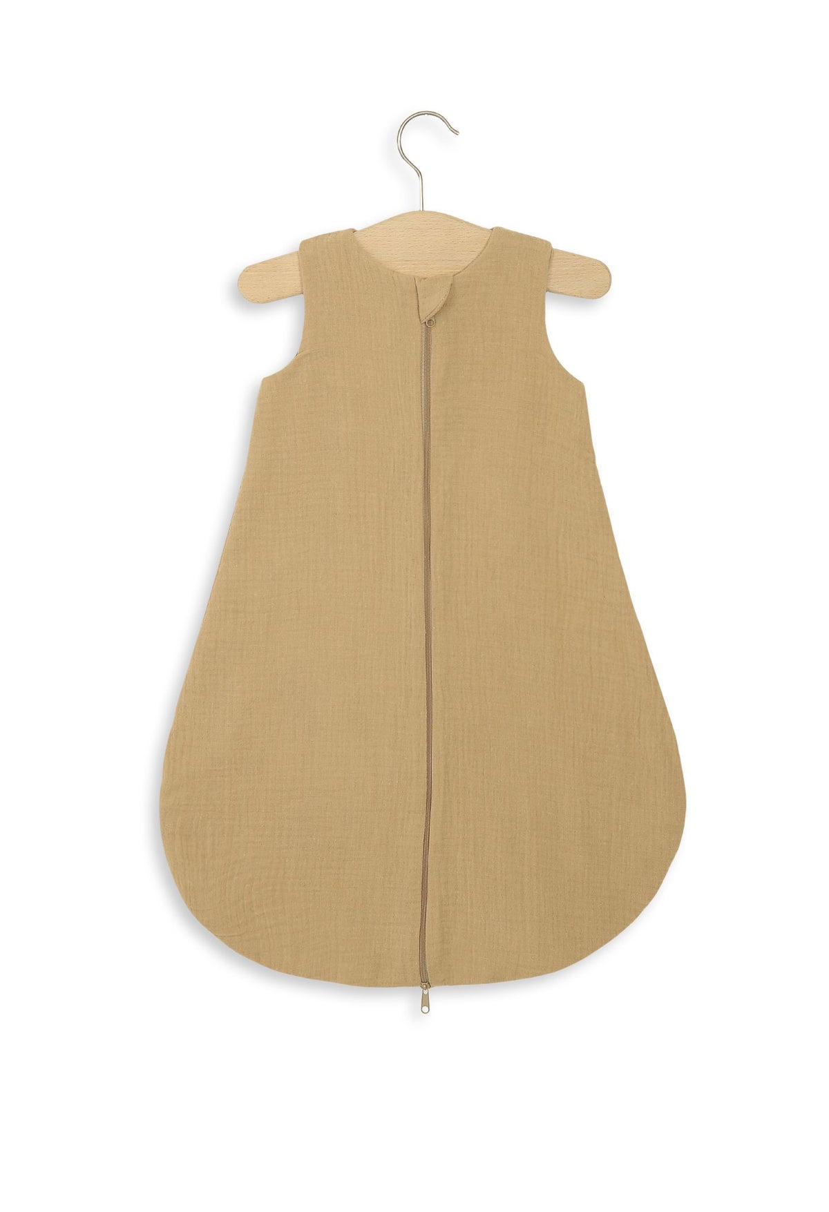 Muslin baby sleeping bag 0-6 months S for summer TOG 1.0 - camel