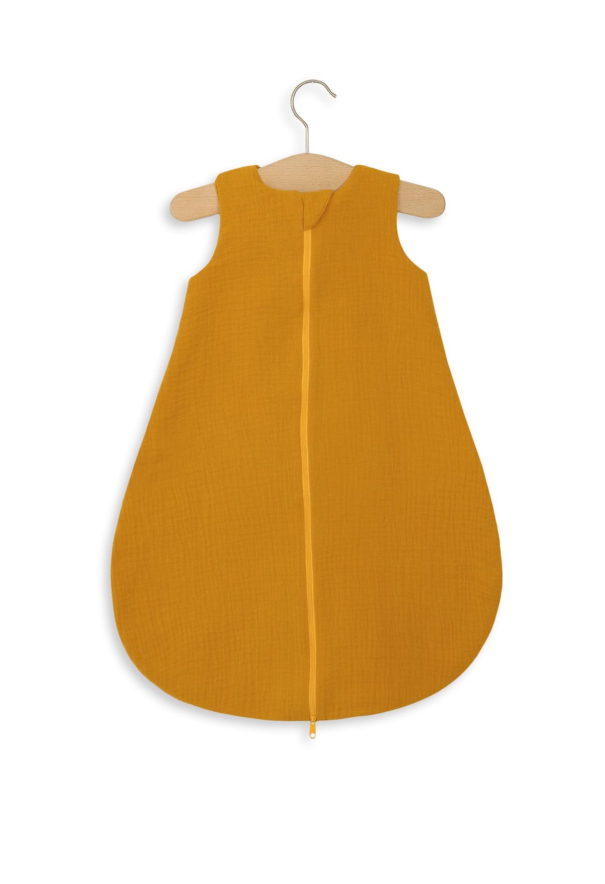Muslin baby sleeping bag 0-6 months S for summer TOG 1.0 - honey yellow