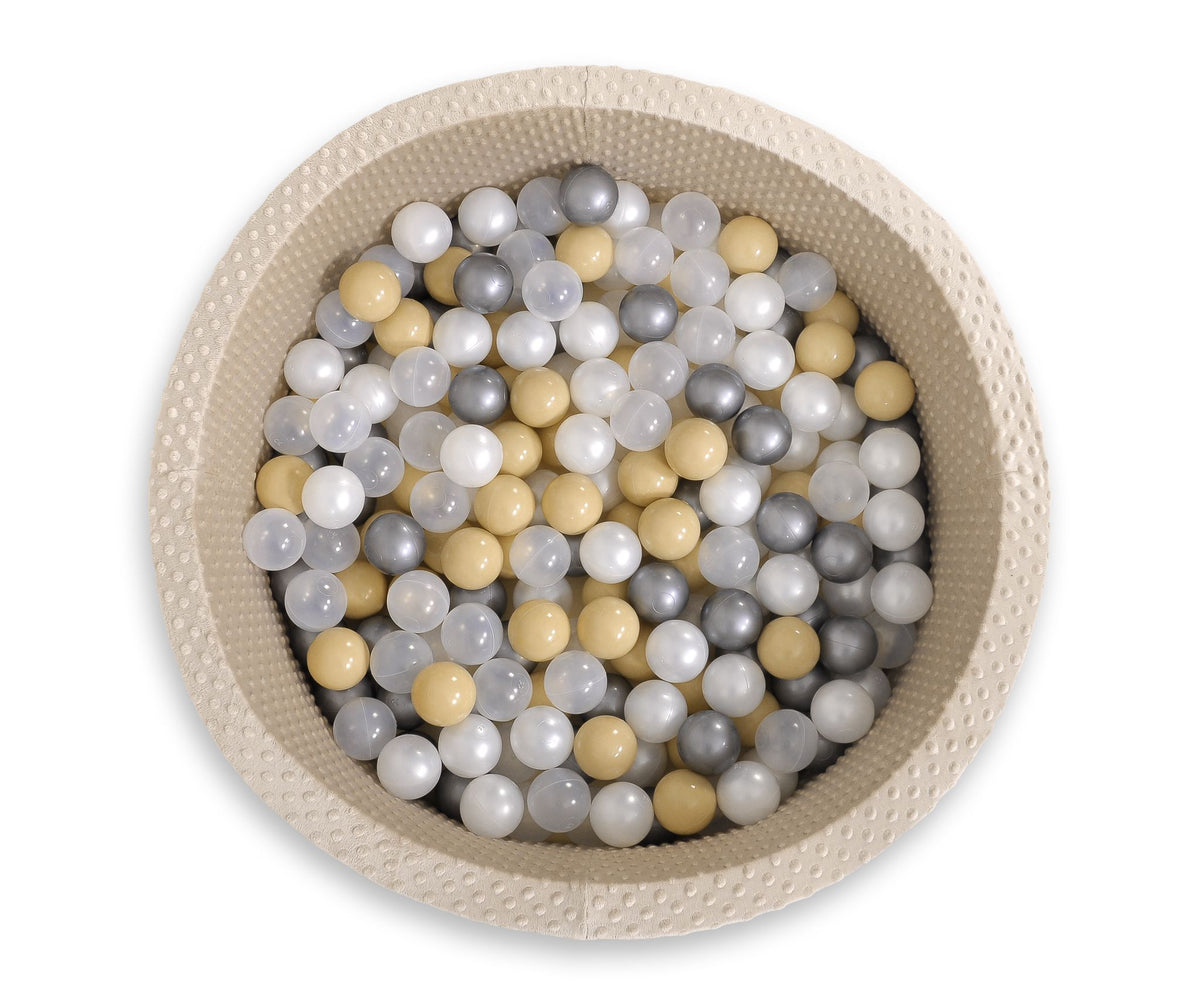 Ball-pit minky H-40 cm with balls 200pcs- beige